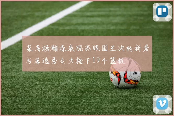 菜鸟杨瀚森表现亮眼国王次轮新秀与落选秀合力抢下19个篮板